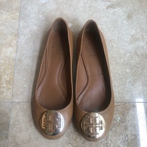 Tory Burch Camel Ballet Flats